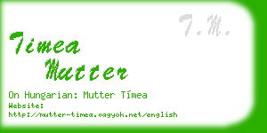 timea mutter business card